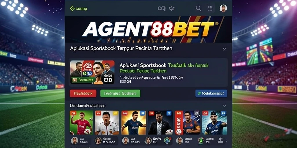 Tampilan menarik AGENT88BET dengan fitur taruhan olahraga yang lengkap.