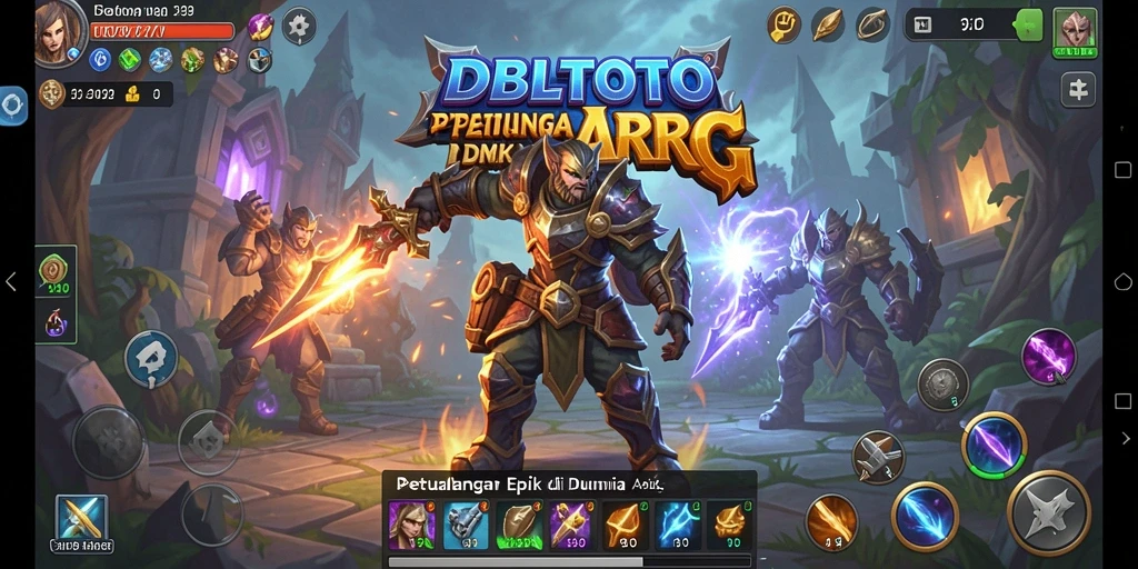 Tangkapan layar gameplay <strong>DBLTOTO</strong> menampilkan aksi pertempuran yang intens dan karakter yang menarik.