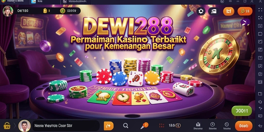 Tampilan menakjubkan dari permainan Kasino di DEWI288.