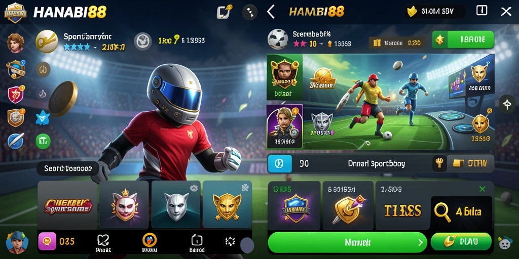 Screenshot utama HANABI88 menampilkan antarmuka taruhan yang dinamis.