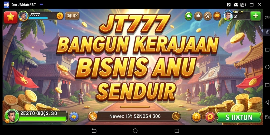 Tampilan gameplay JT777 yang menarik dengan berbagai pilihan strategi bisnis.