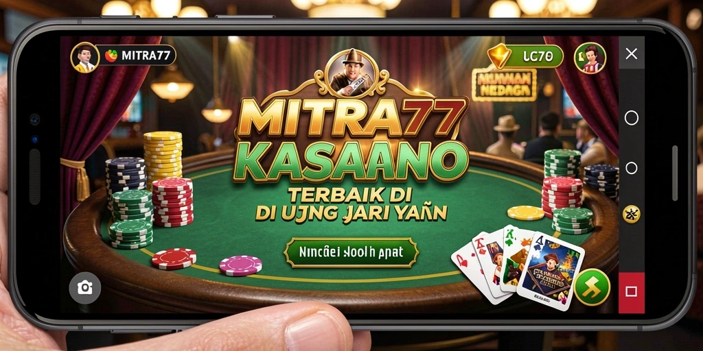 Tampilan menakjubkan dari permainan kasino MITRA77 di ponsel Anda.