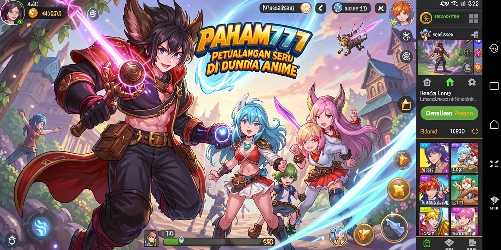 Tampilan gameplay yang menarik dan penuh warna di PAHAM777.
