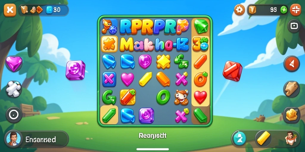 Gameplay seru RPRPRP dengan tantangan Match-3 yang menarik.