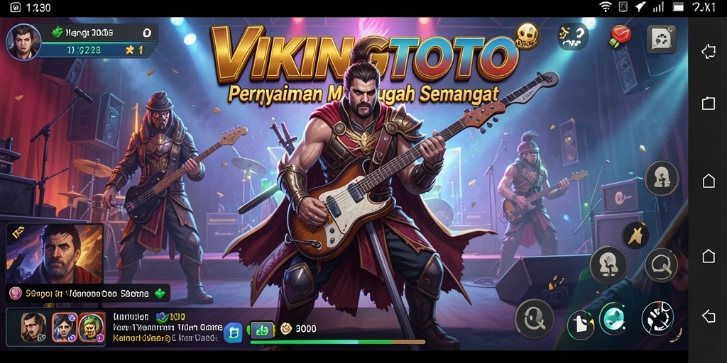 Tampilan gameplay VIKINGTOTO yang menarik dengan interaksi musik.
