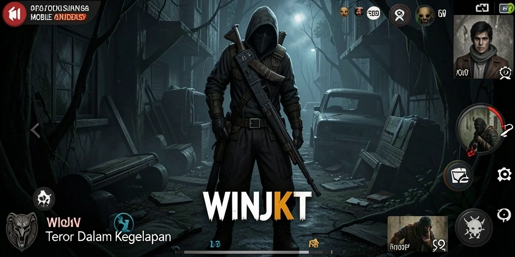 Screenshot gameplay WINJKT dengan suasana Horror yang mencekam.