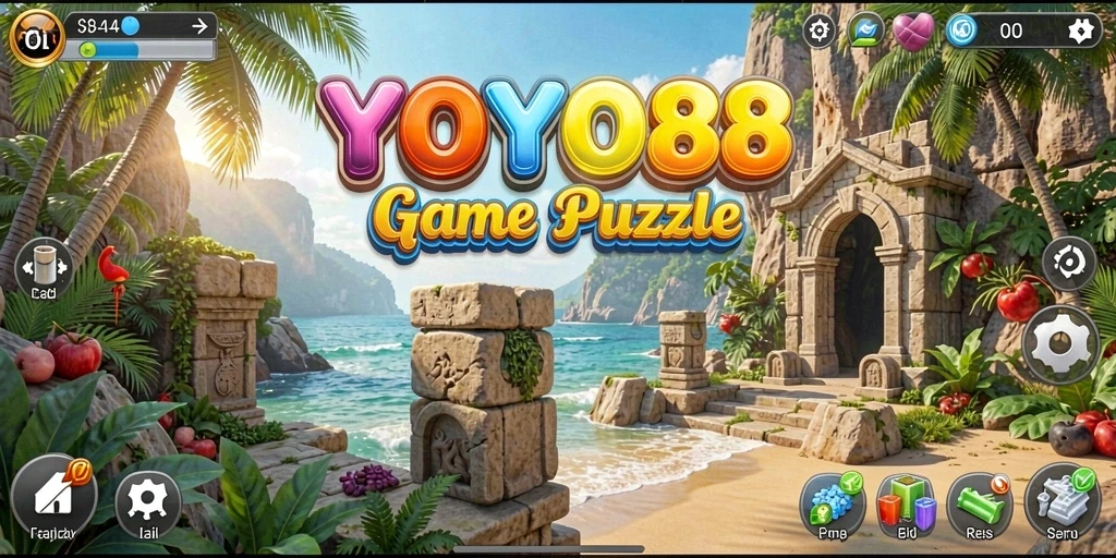 Tampilan gameplay menarik dari YOYO88 dengan teka-teki yang menantang.
